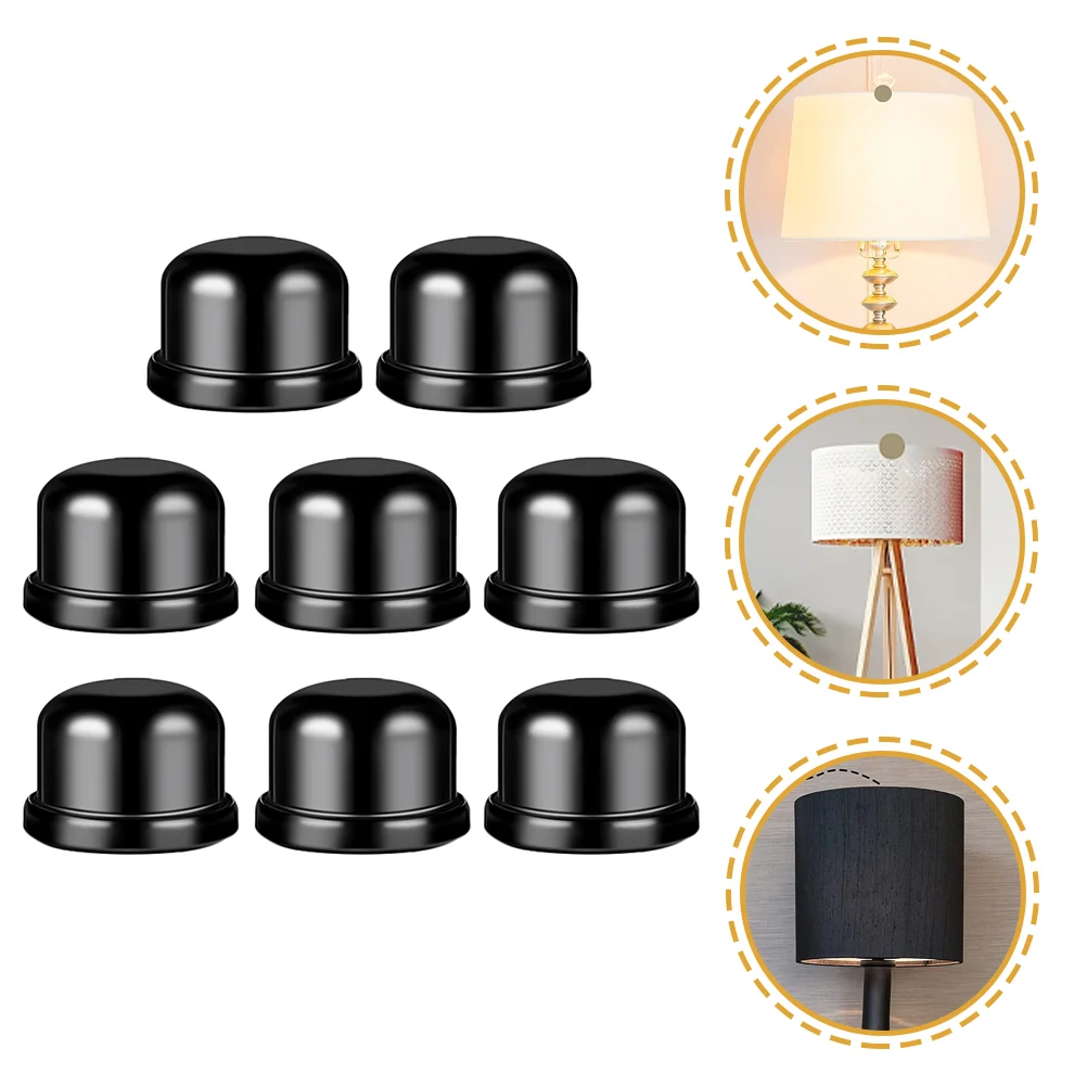 

8 Pcs Horn Frame Decorative Hat Decoration for Lamp Shade Desk Finial Caps Finials Metal Tapped