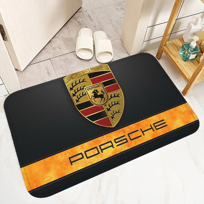 P-Porsche 방 바닥 카펫, 주방 목욕 매트, 욕실 깔개, 맞춤형 카펫, 침실 매트, 현관 문짝 홈 러그 발