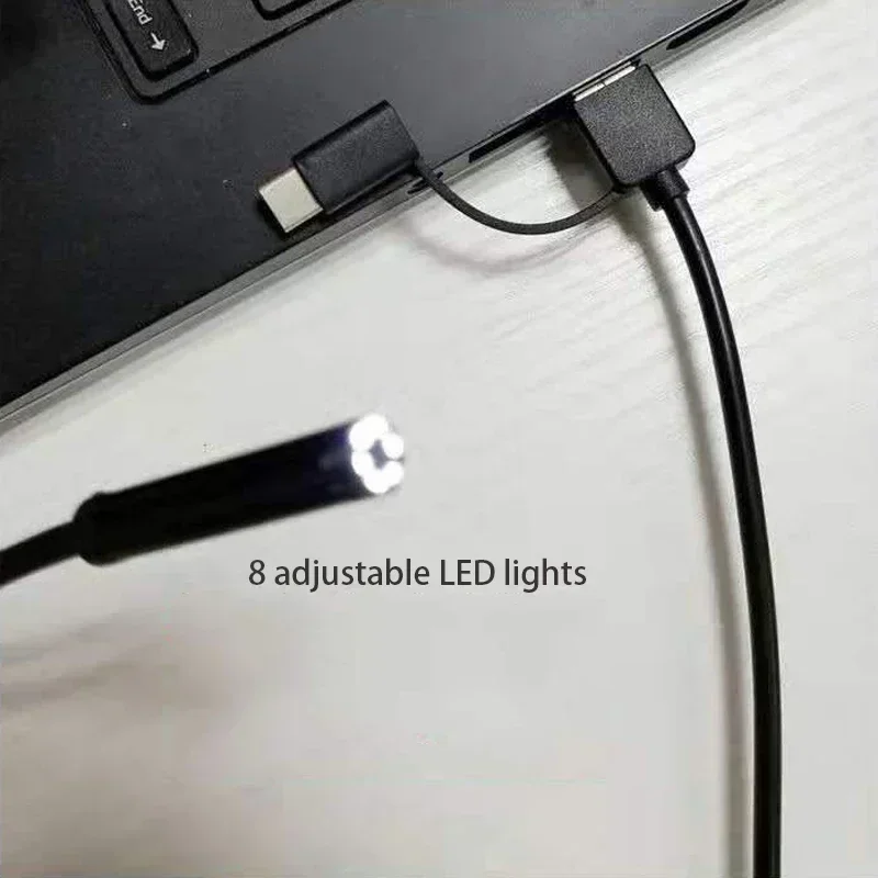 HD underwater camera 3 IN 1 Wire connection waterproof 8mm lens Camera Endoscope Fish finder fishing tool for smart phones endoscope camera fish finder