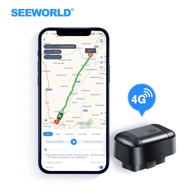Seeworls R56l Low Price Car Tracker Obd Gps 4g With Google Api Voice