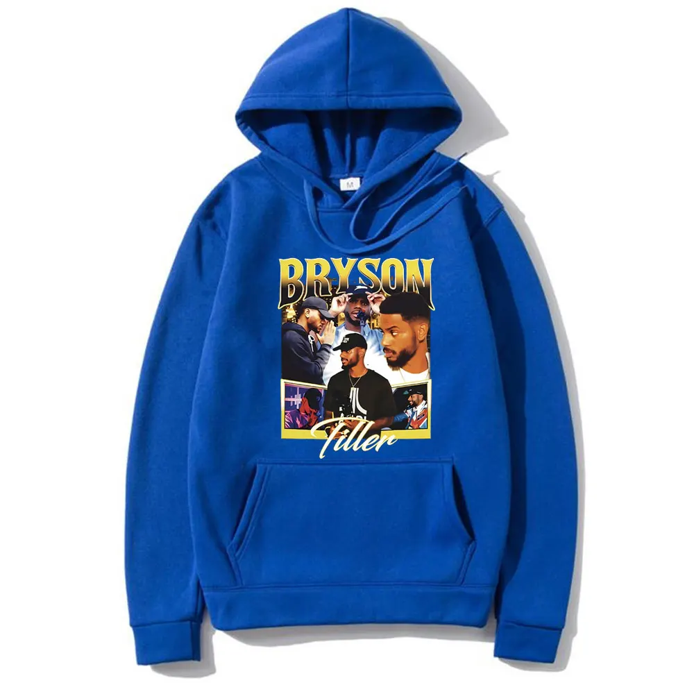 Rapper Bryson Tiller Hip Hop Oversized Hoodie Men's Vintage Pullover Hoodies Men Women Casual Sweatshirt Male Fleece Tracksuit