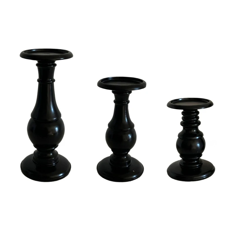 

Black Holder Decorative Candlestick Stand Modern Designs,Stable Structure Suitable for Various Settings Dropship