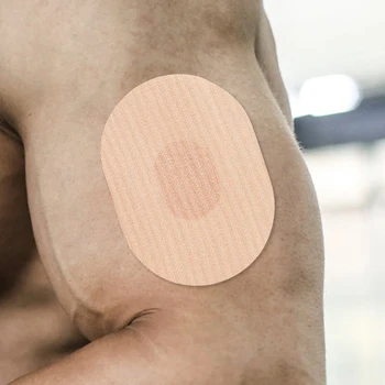 Sweatproof Sensor Adhesive Patch 10pcs Invisible Sensor Sticker Elastic Portable Self-Adhesive for Blood Glucose Moniton