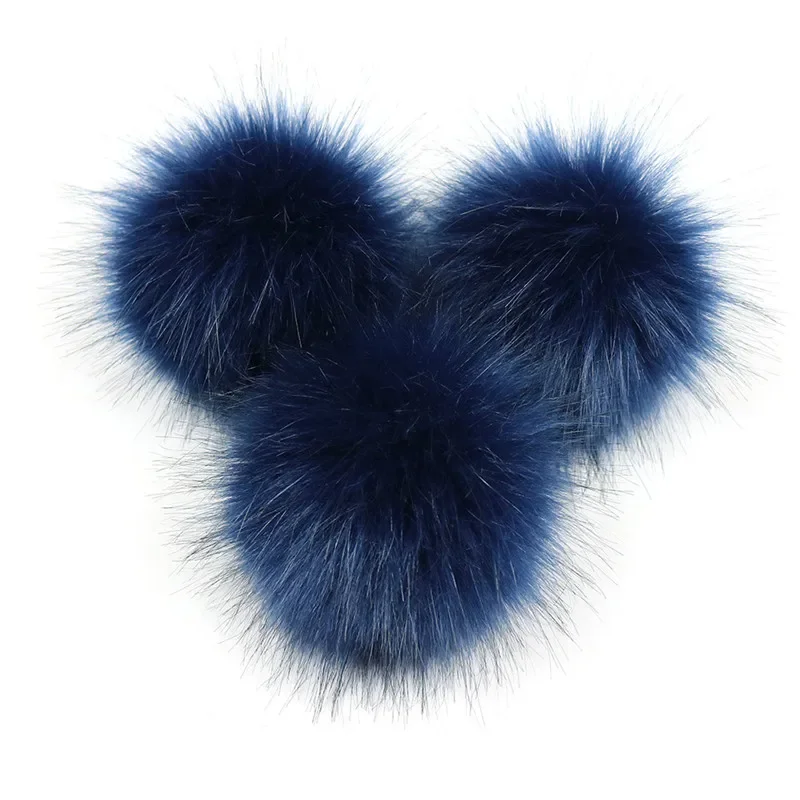 10cm Vraie Fourrure De Renard Moelleux Pompon Boules Avec
