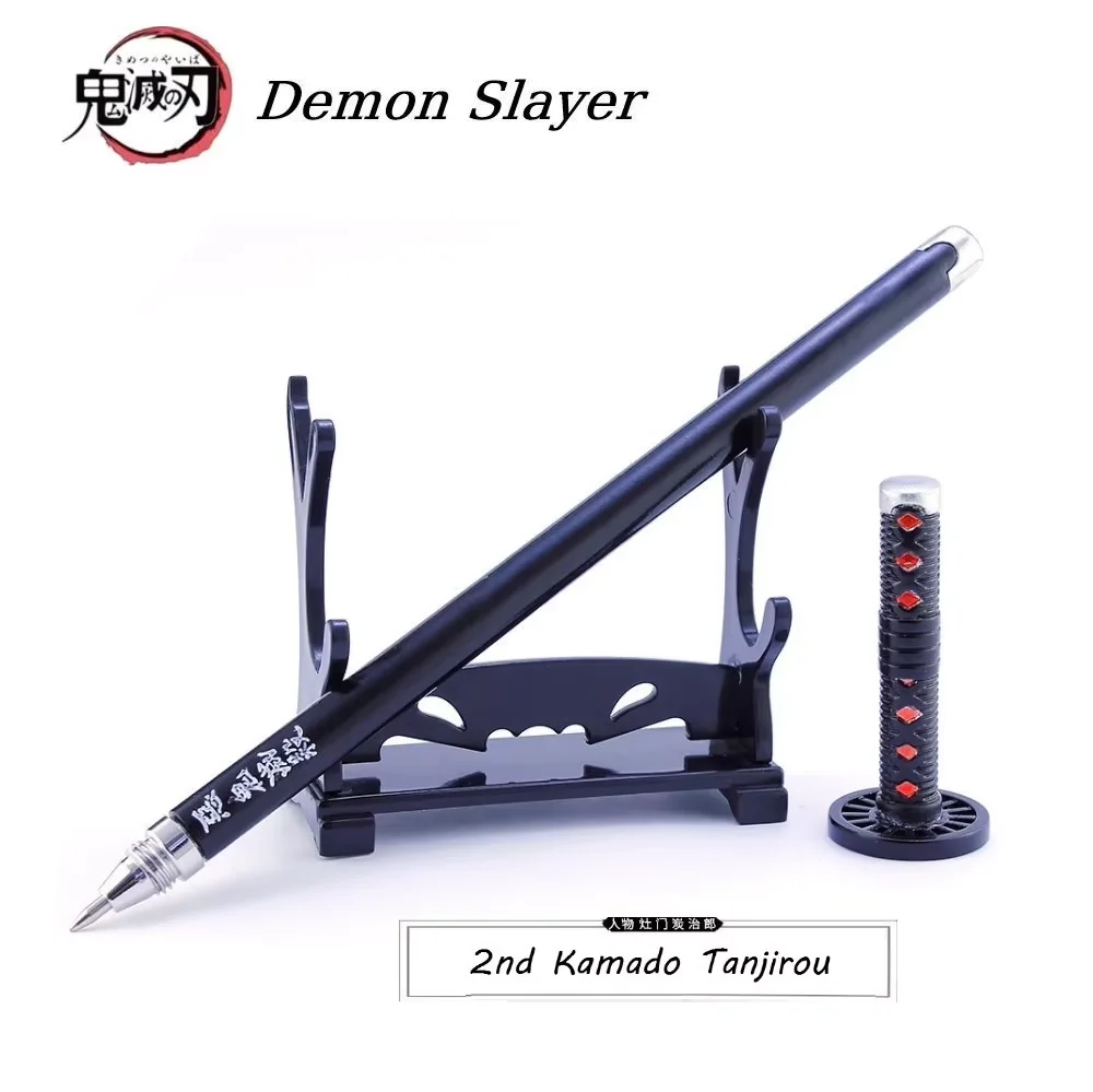 20cm Demon Slayer Kamado Tanjirou Tomioka Giyuu Kanroji Mitsuri Signature Pen Ornaments Collection Desktop Display Gift Toy 6