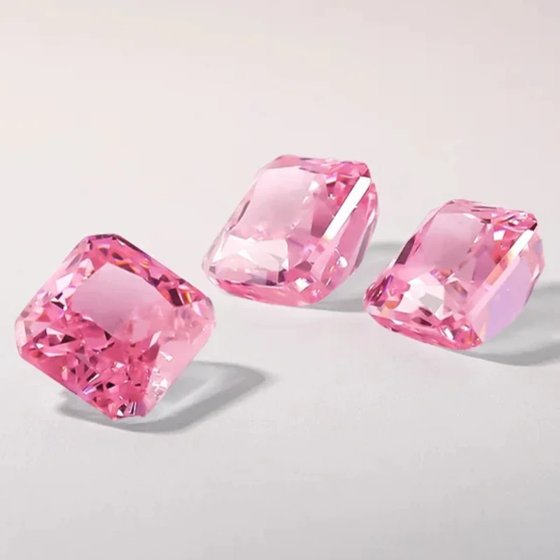 5 Stück 5x5mm 5A Quadratische Oktagonale Radiant Crushed Ice Cut Kubische Zirkonia Steine Lose CZ Synthetische Edelsteine für Schmuckherstellung