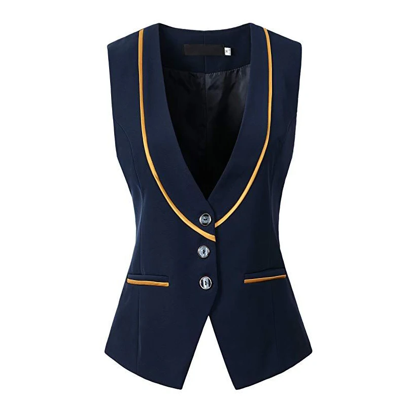 Suit Vest for Women Formal V Neck Vest Business Office Lady Sleeveless