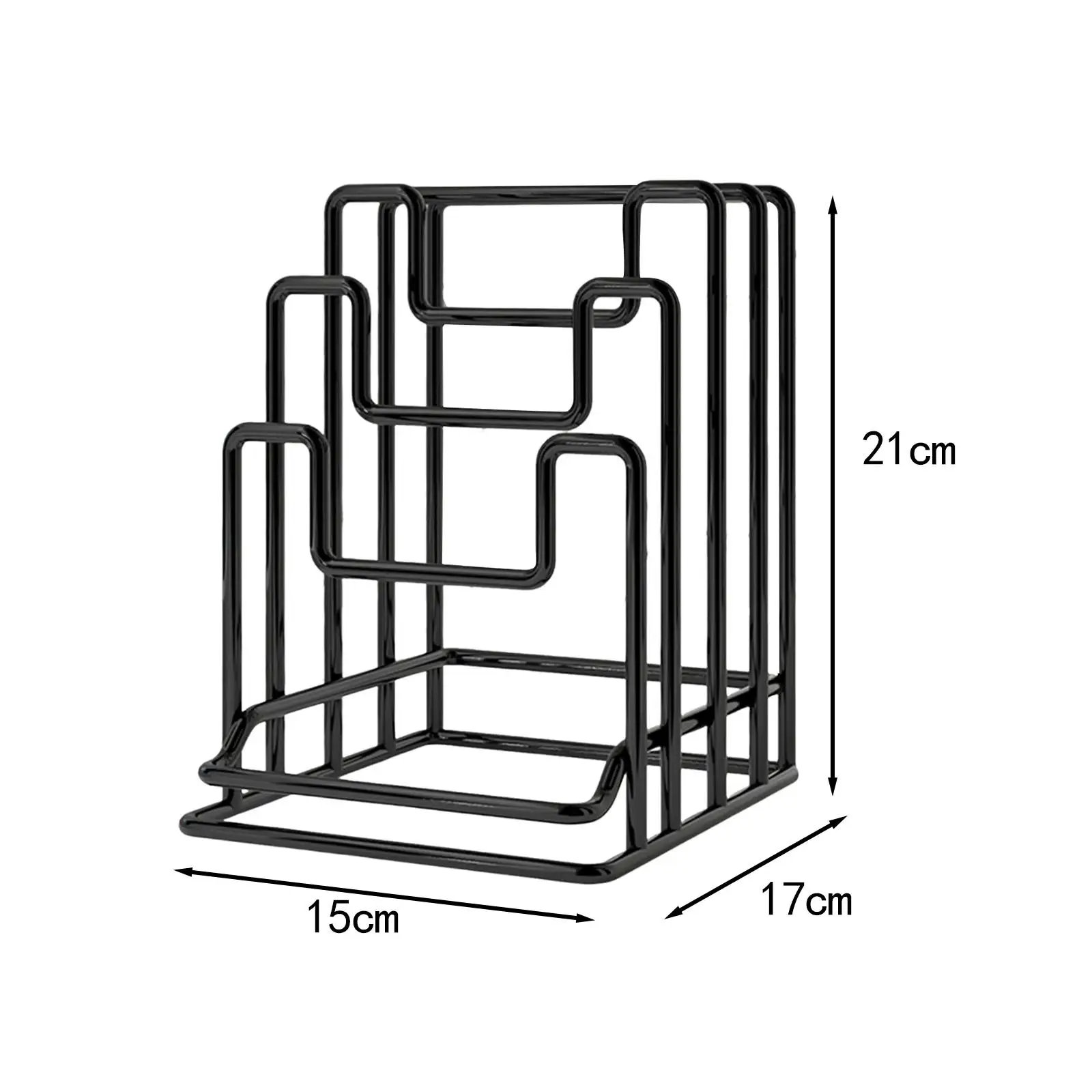 Cutting Board Holder Rack Chopping Board Organizer Stand Pots Pan Lids Rack for Plates Cabinet Restaurant Home Kitchen 6