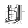 Cutting Board Holder Rack Chopping Board Organizer Stand Pots Pan Lids Rack for Plates Cabinet Restaurant Home Kitchen 6