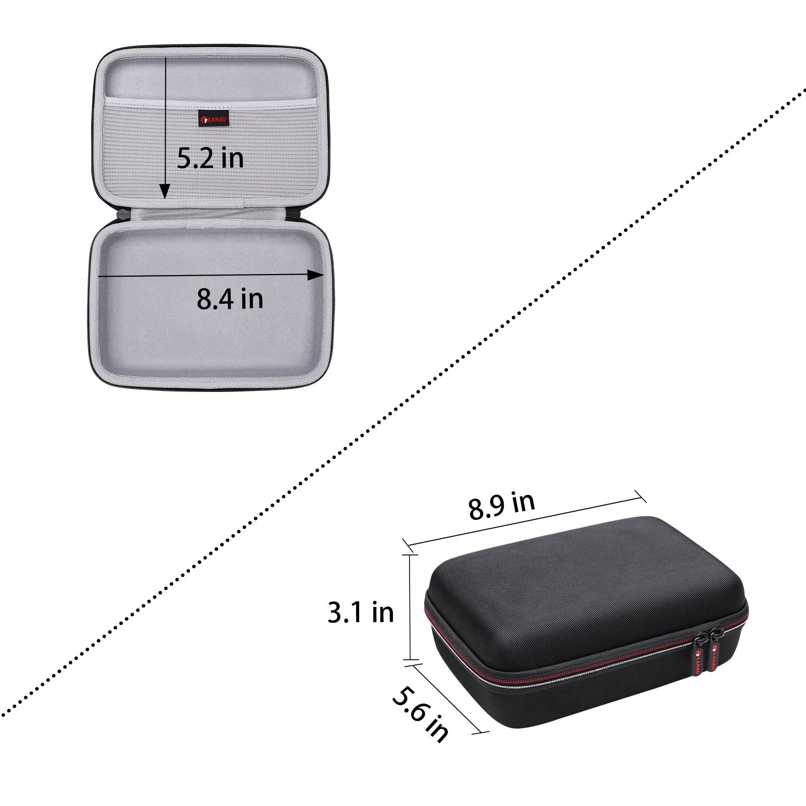 XANAD EVA Hard Case for M-Audio M-Track Duo &ndash; USB Audio Interface Protective Carrying Storage Bag(only case!!!)