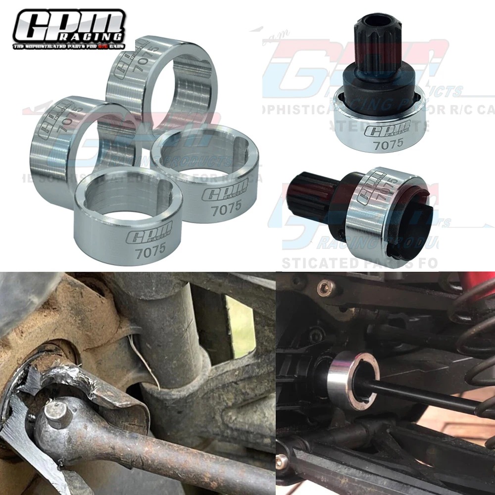 GPMCNCAluminum7075T6UpgradeHDDriveCupSleeveTRAXXAS1515XMAXX