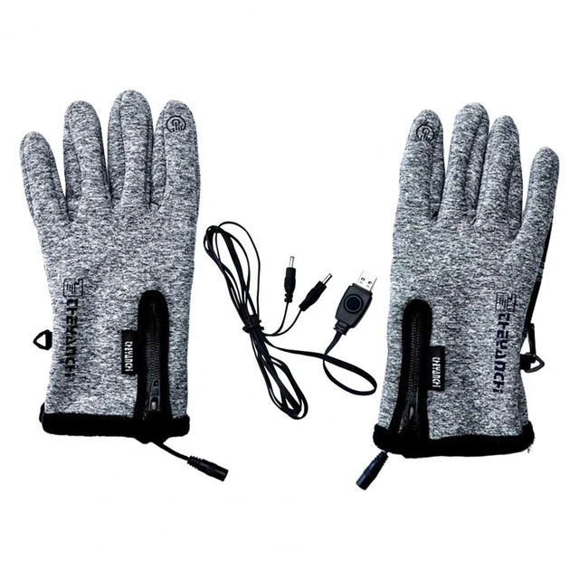 Gants chauffants ski noirs rechargeables