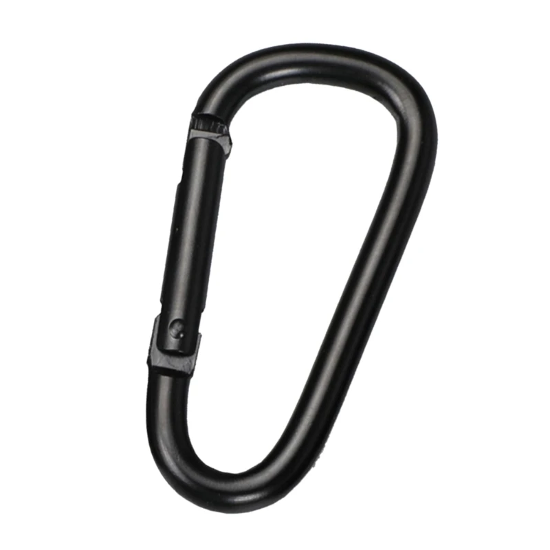 270C 4Pcs D Rings Clip Hook Spring Snap Clip Hook Climbing Carabiner Buckles Keychains for Camping, Hiking, Fishing