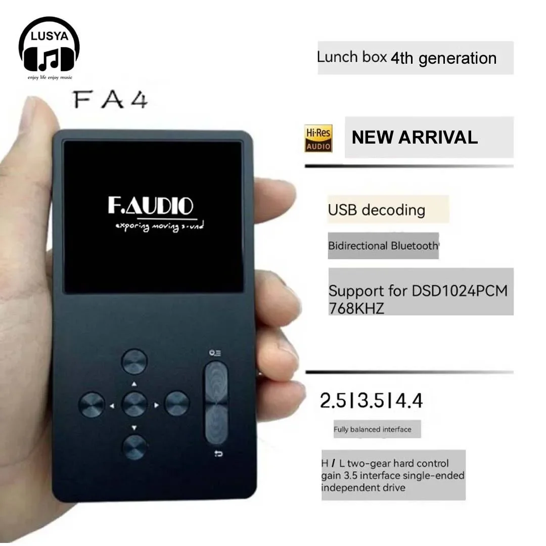 LUSYAHiFi Latest F.Audio FA4 HIFI DSD lossless USB DAC decoding 