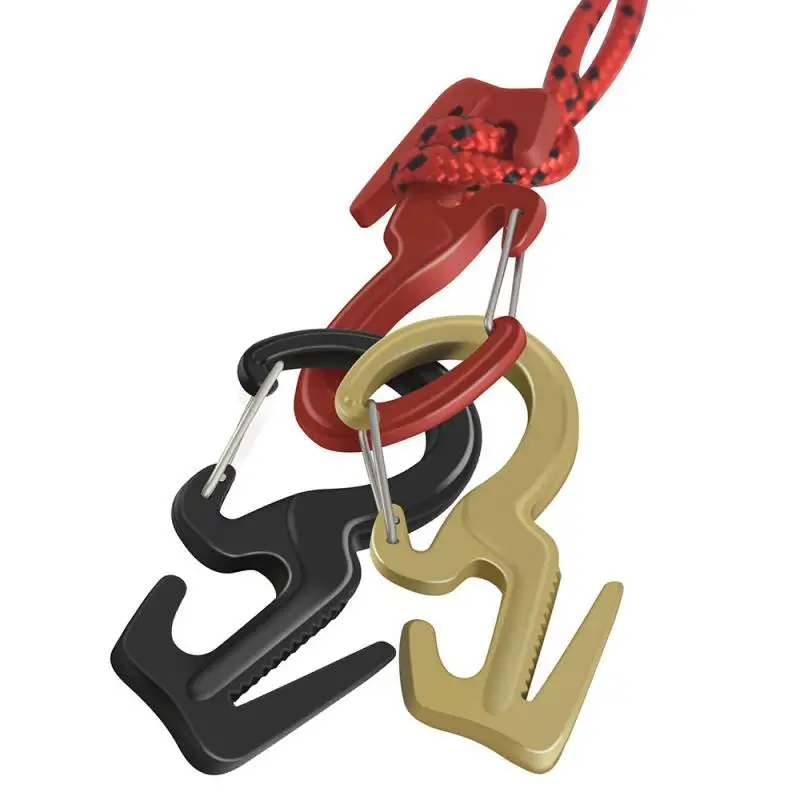 

Карабин с пружиной, прочный вместительный карабин из алюминиевого сплава, 9 слов, узел для кемпинга на открытом воздухе, инструменты для скалолазания, черный