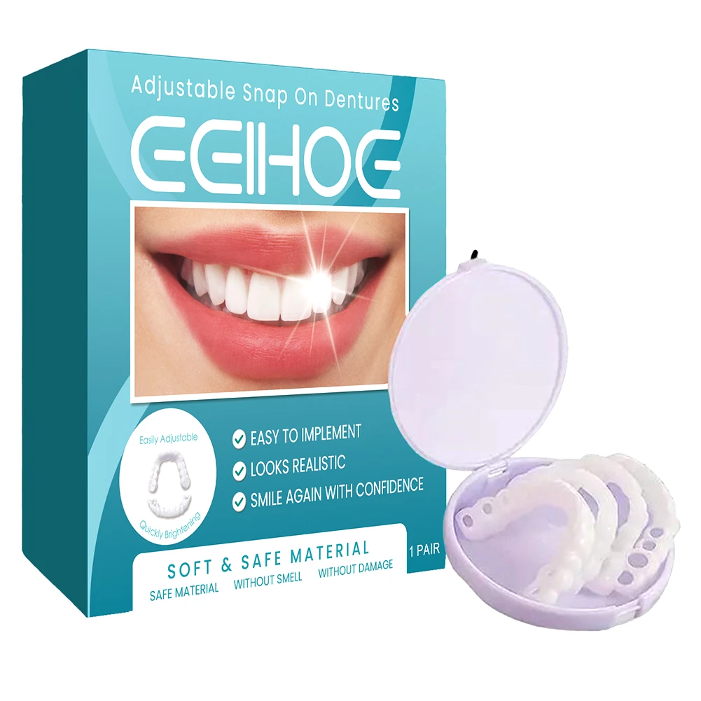 Adjustable ClipIn Veneers &ndash; Temporary Cosmetic Teeth Cover for Whitening, G