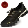 Breathable Mesh Outdoor Hiking Mountaineering Shoes Men's Hollow out Stream Trudging Shoes Anti-slip Shoes Summer New Arrival