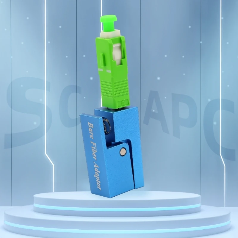 Conectores ópticos APC/UPC, adaptador temporal de brida de fibra desnuda Circular OTDR, conectores de acoplador de fibra de prueba, reemplazo - Imagen 4