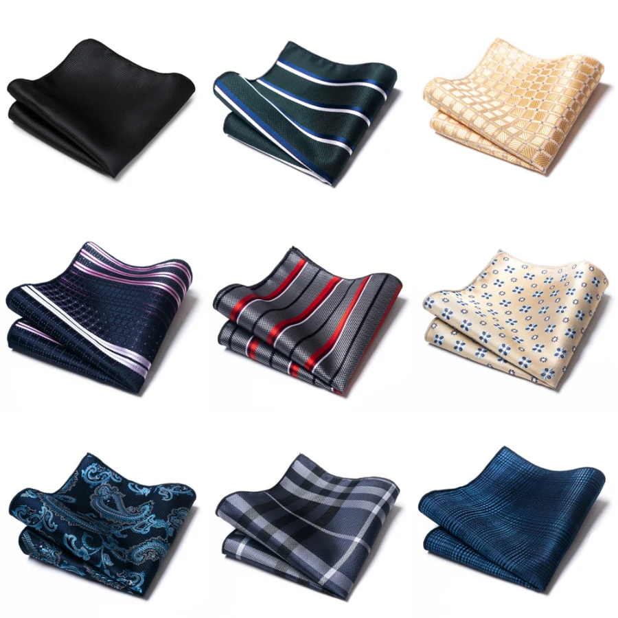 Fashion Brand Vangise Silk Hanky Dark Blue Man Dot Easter Day Fit Formal Party Pocket Square Handkerchiefs |