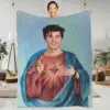 Shawn Mendes Music Singer Flannel Blanket Quality Warm Soft Model Funny Religious Throw Blanket Winter Camping Bed Bedspread 1