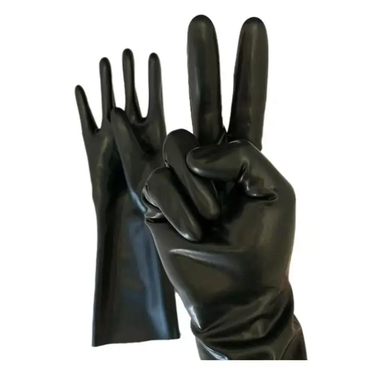 

Free shipping !!! Natural Latex Gloves Unisex Short Gloves Mittens Latex Rubber Wrist Gloves Fetish Costume Female Gloves