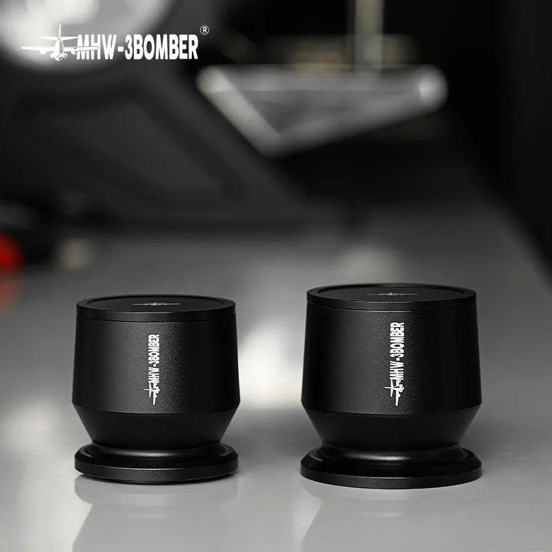 Pressa Anelli Dosatori Per Caffè 58 Mm In Lega Di Alluminio – Anti-spruzzo, Distribuzione Uniforme, Colore Grigio