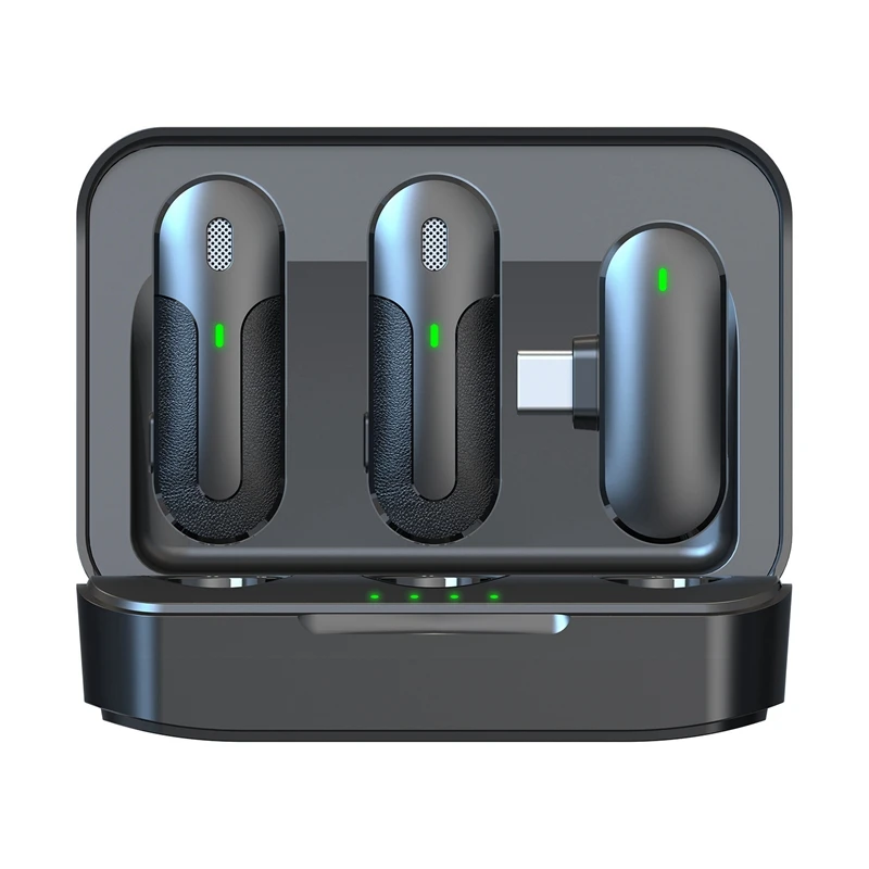 

Беспроводной петличный микрофон с шумоподавлением для мобильных телефонов Android Type-C, подключи и работай с зарядкой