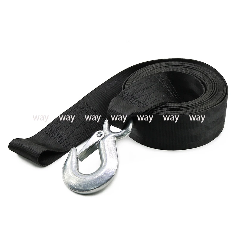 Cinturón De Remolque De Poliéster De Alta Resistencia De 6M, Cinta De Cambio De Cabrestante Marino Cinturon De Seguridad Con Gancho Pesado Cinturón De Remolque De Poliéster De Alta Resistencia De 6M, Cinta De Cambio De Cabrestante Marino Cinturon De Seguridad Con Gancho Pesado