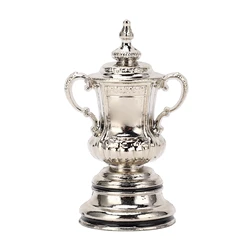 Miniature Soccer Game Cup - High Simulation Metal Football League Decor Ornament (WHITE)