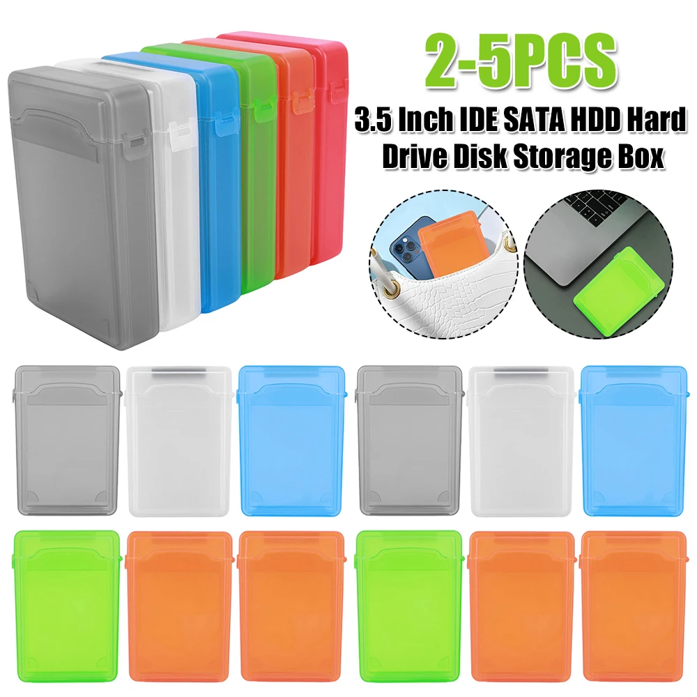 Compact Dustproof Hard Drive Storage Case - Portable Protection