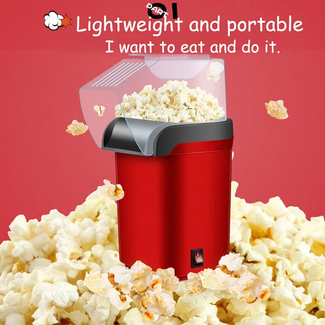 Household Electric Hot Popcorn Machine, 1200 W Popcorn Popper, Electric Popcorn  Maker With Measuring Cup And Removable Lid, No Oil Needed Great For Kids