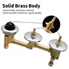 3 Way Diverter Shower Waterfall Bathtub Thermostat Faucet One Piece Square 3 Handle Knobs Bath Shower Mixer Tap 5