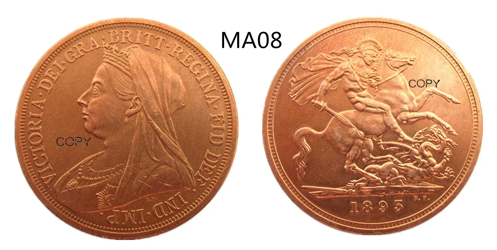 

MA08 UK 1893 Queen Victoria Magic Tricks Close Up Magia Mentalism Gimmick Props 100% Copper Coin
