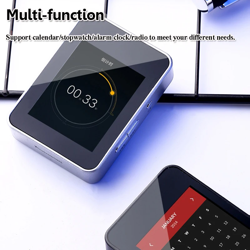 Mini Bluetooth MP3 Player Portable HiFi Sound Walkman Recorder 1.8" Colorful Screen MP4 Video Player Support Ebook FM Stopwatch