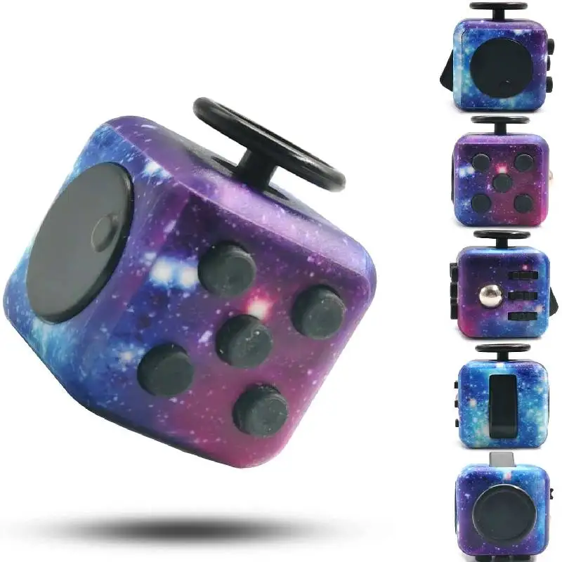 Fidget Toy Cube Stress Anxiety Relief Desk Toy EDC For Adults Kids Focus 