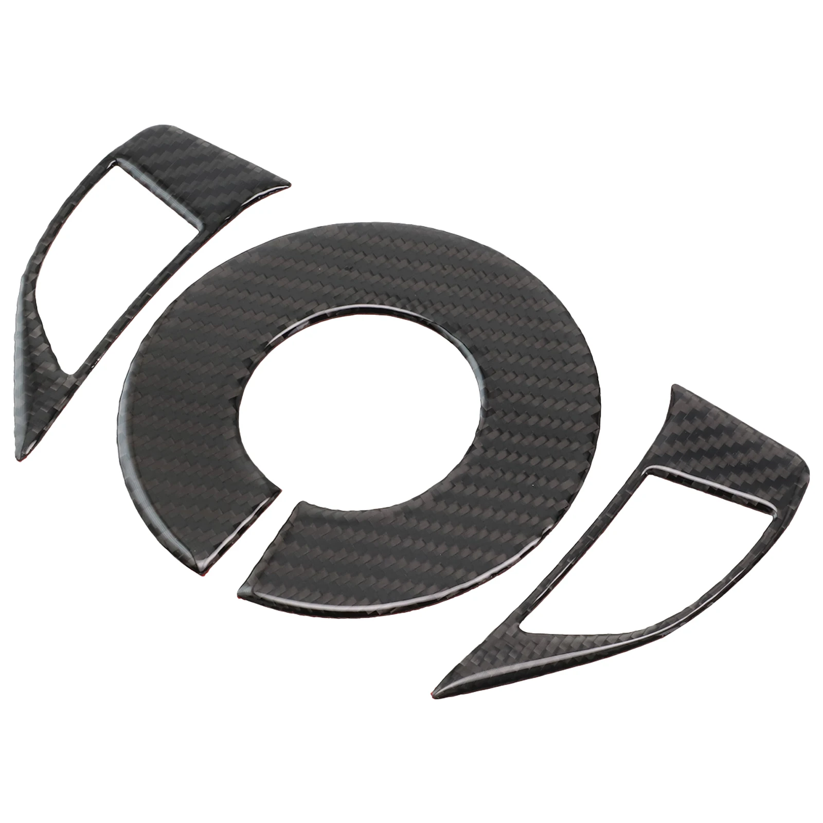 

High Quality Practical Durable Car Interior Accessories Cover Trim 3pcs Anti-corrosion Carbon Fiber Stylish Decor
