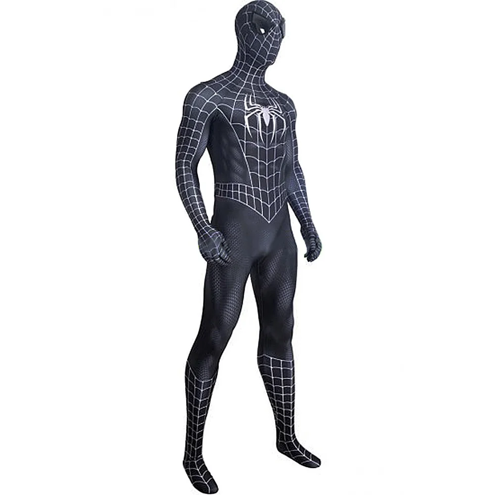 Marvel-Inspired Spider-Man Symbiote Spandex Bodysuit Cosplay Costume for Adults