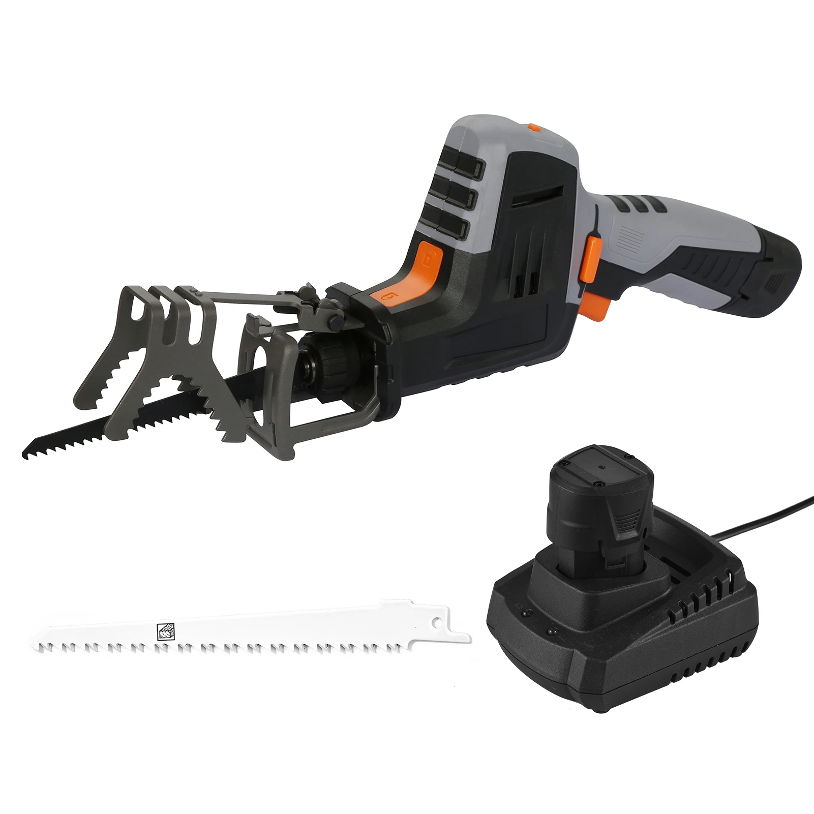 

12V Cordless Reciprocating Saw 2500RPM Handheld Electric Saw 1.5Ah Battery Fast Charger Wood Cutting Saw Woodworking Power Tools