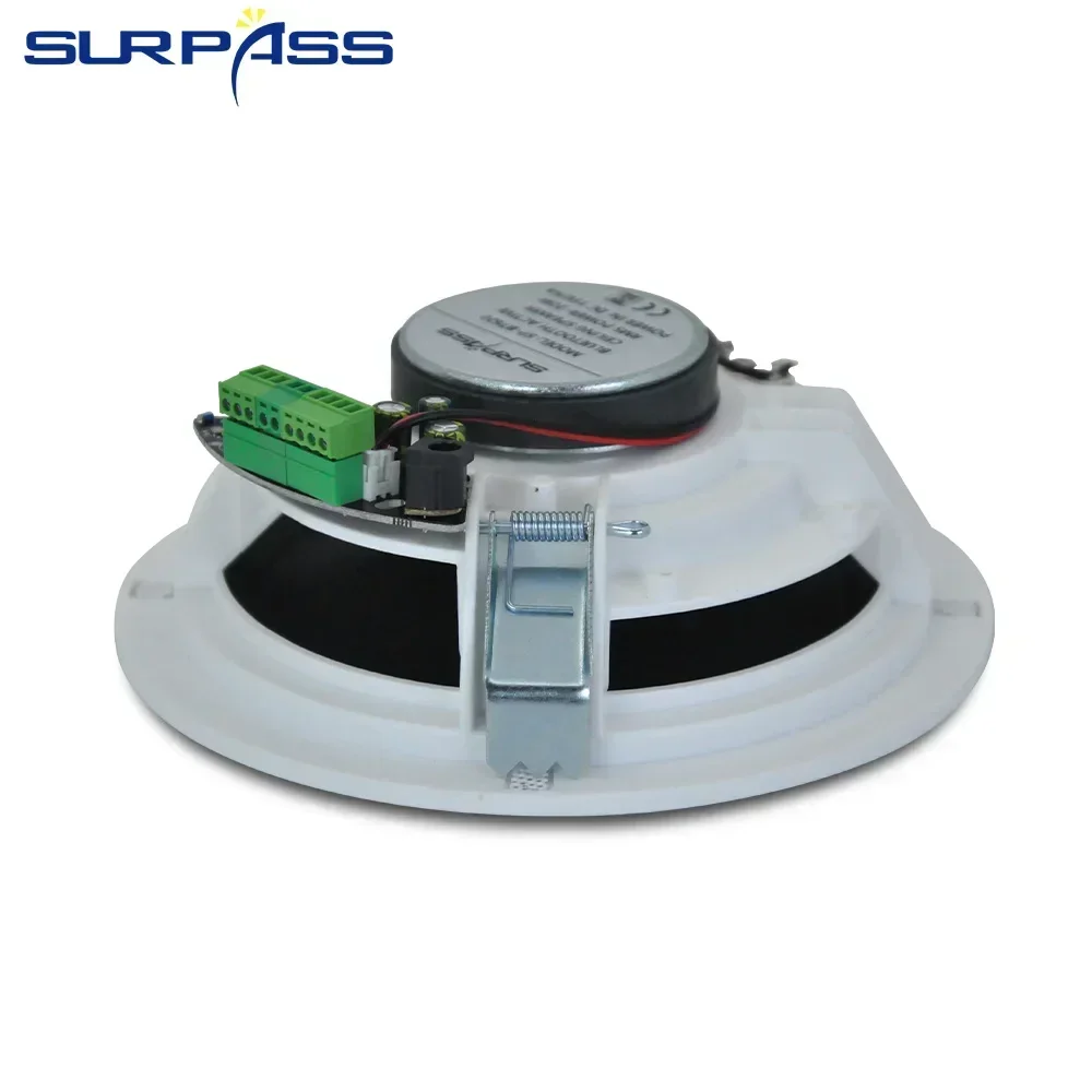 Ceiling Bluetooth Speaker 6.5'' 20W Built-in Digital Class D Amplifier Dustproof Ceiling Wall Speakers Home Sound Audio System