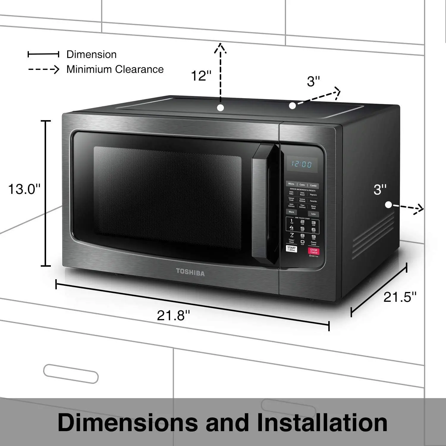 042  Oven with Convection Function, Smart Sensor, Easy-to-clean Stainless Steel Interior and  Mode, 2