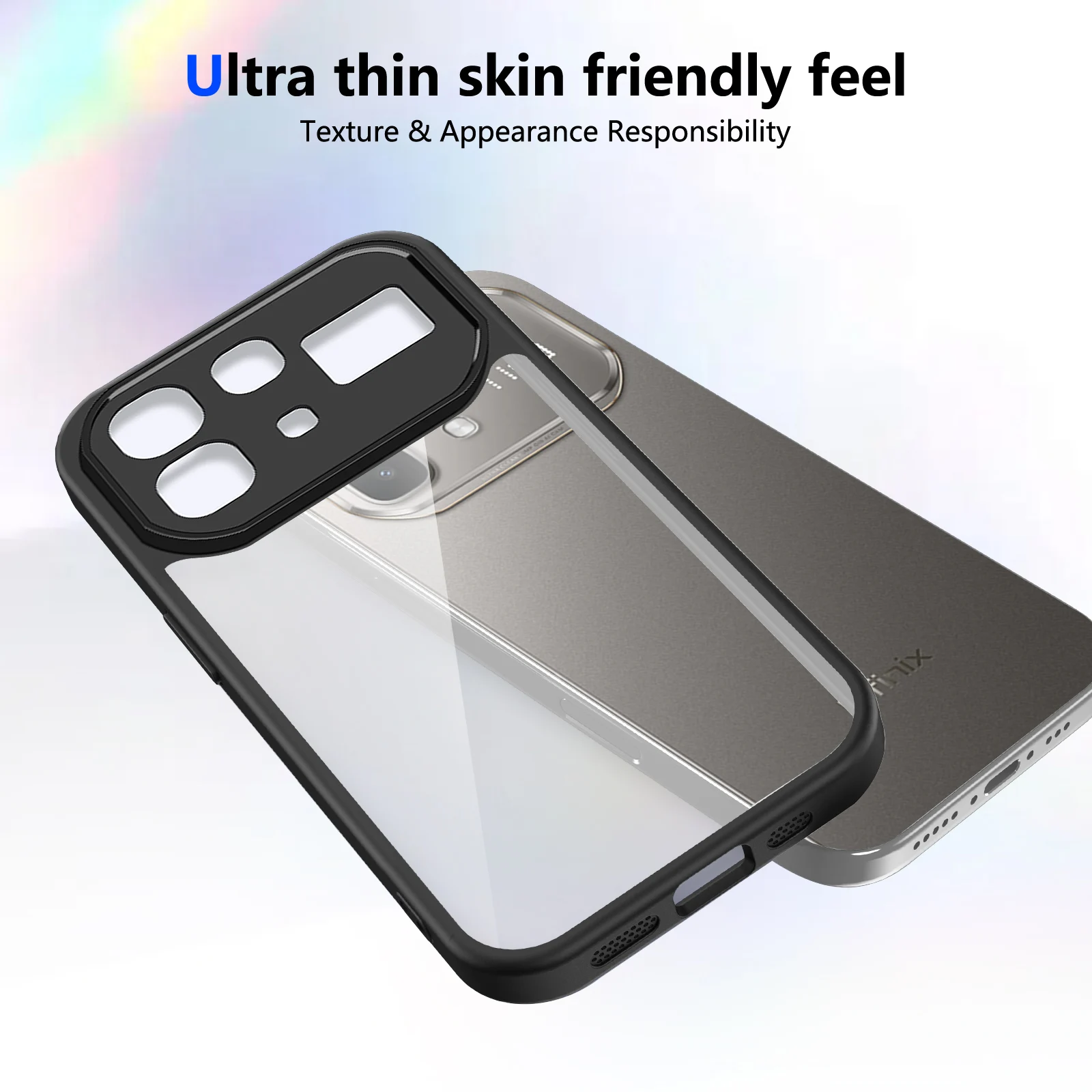 Clear Matte Back Air Cushion Silicon Bumper Case