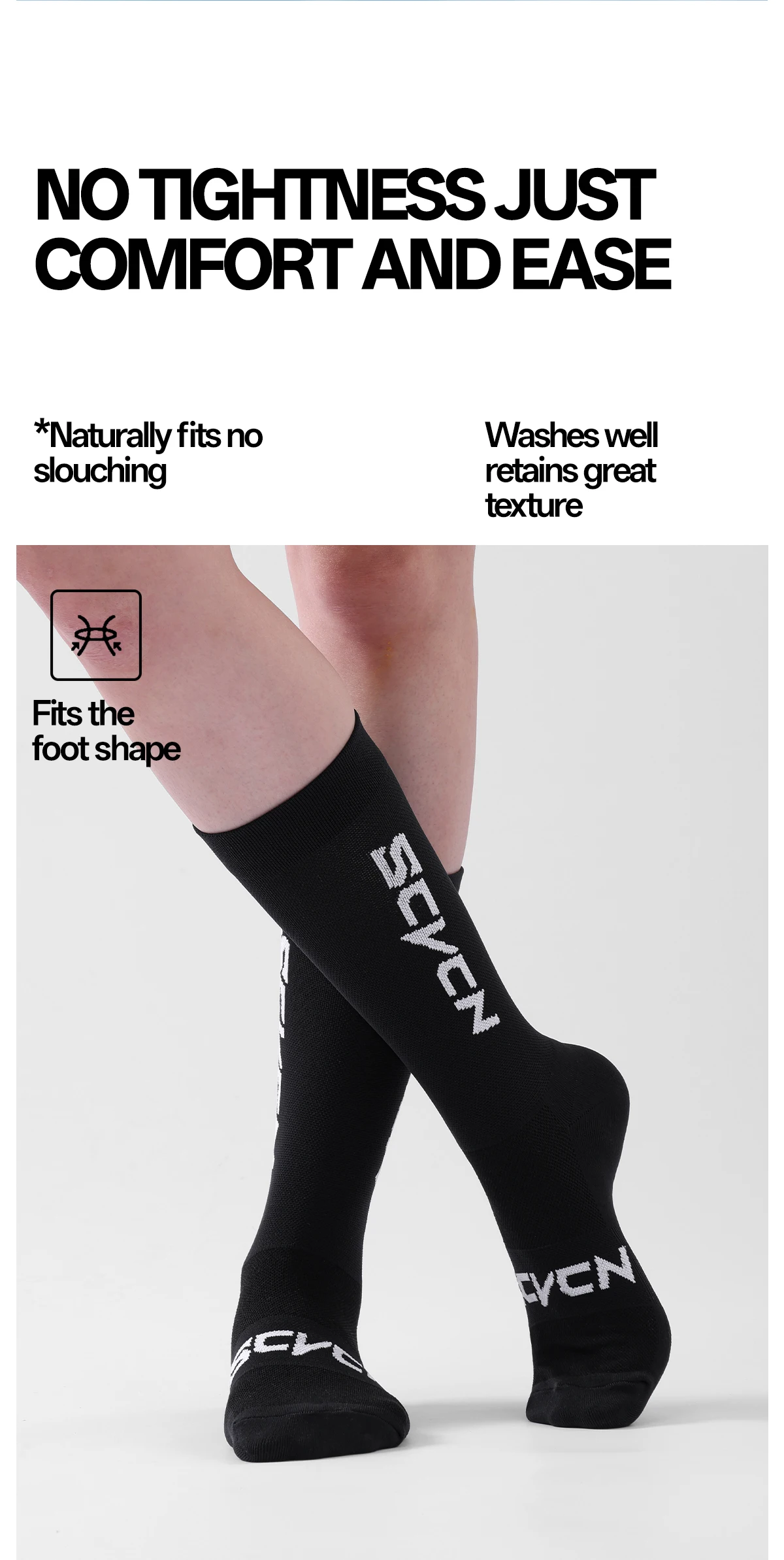 SCVCN Neue Radfahren Socken Top Qualität Professionelle Marke Sport Socken Atmungsaktive Fahrrad Socke Outdoor Racing Große Größe Männer Frauen – Detail 10