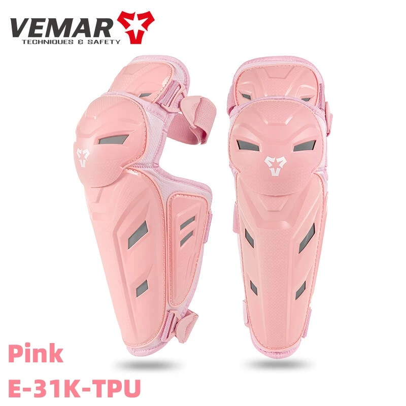 VEMAR 야외 스포츠 무릎 보호대 오토바이 무릎 패드 무릎 보호대 블랙 남녀 모토크로스 오프로드 다리 보호대 보호 장비