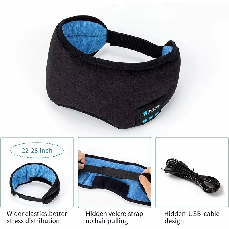 Wireless Bluetooth Sleep Eye Mask Headphones for Sleep Aid