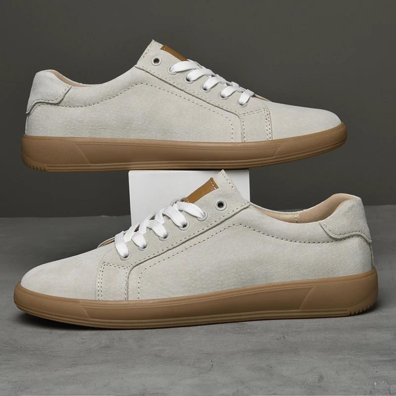 New Fashion Trend Casual Leather Shoes Lace Up Comfort Men Oxford Shoes Outdoor Soft Formal Dress Footwear Non-slip Sneakers 3