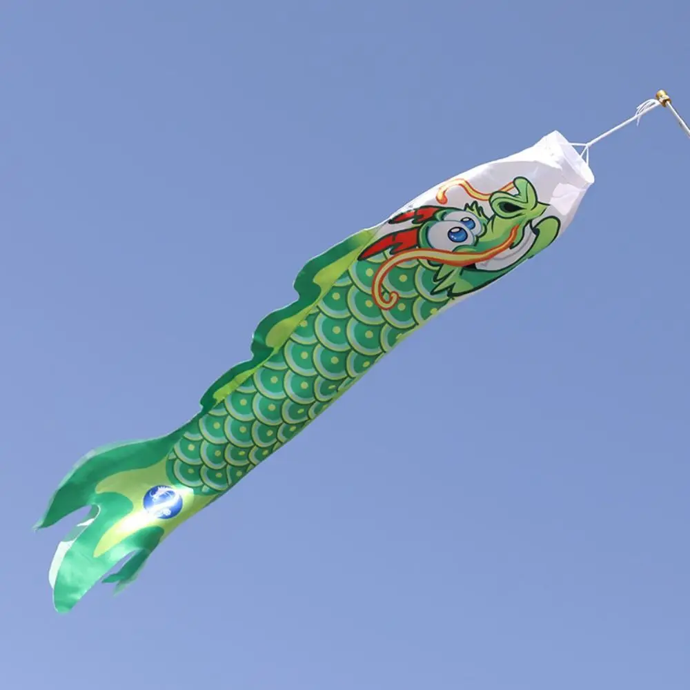 Area Layout Durable Japanese Carp Flags Chinese Dragon Flags Hanging Fish Dragon Wind Flag Fish Flag Wind Sock