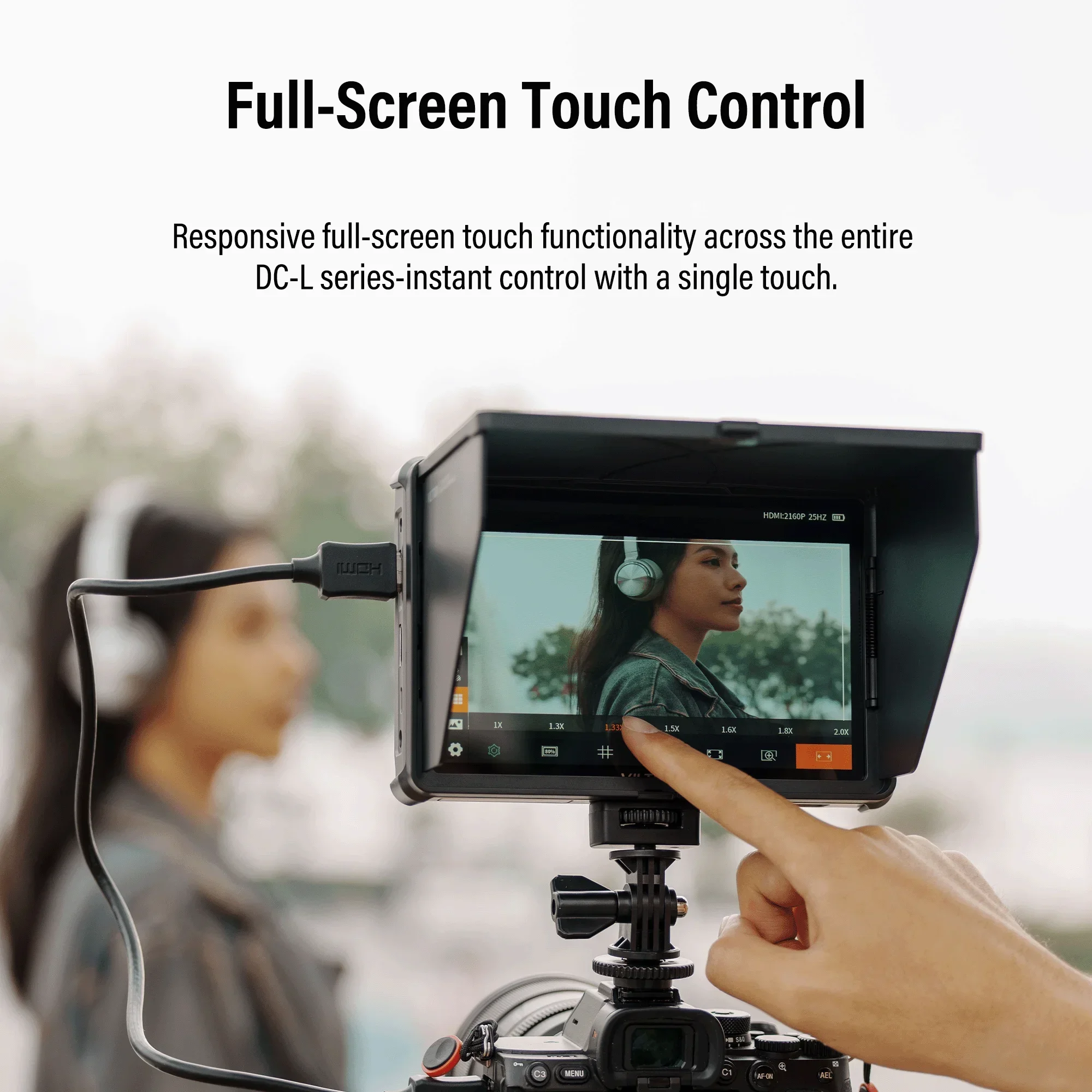 Viltrox DC-L1/DC-L2 Camera Monitor 600 Nits 7 Inch HDMI SDI Input Output Touch S