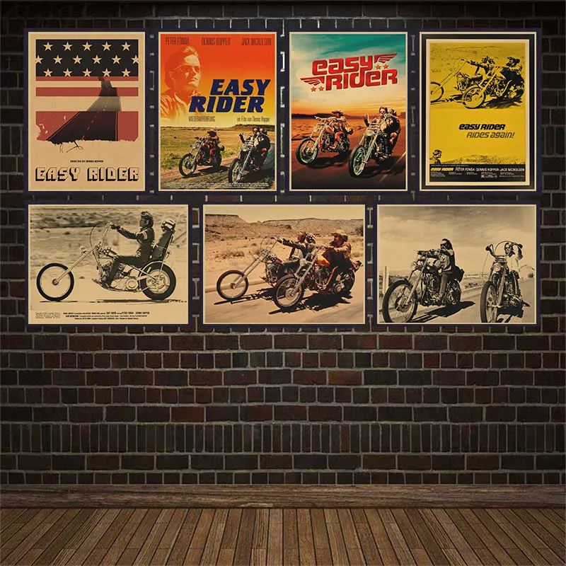 Film Easy Rider Movie Vintage Print Art Canvas Poster Per Soggiorno Decor Home Wall Picture