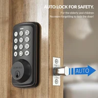 ZOMOSS Smart Keypad Door Lock,Digital Code Keyless Entry With Anti-Peeking Password, Auto Lock, And Easy Installation 1