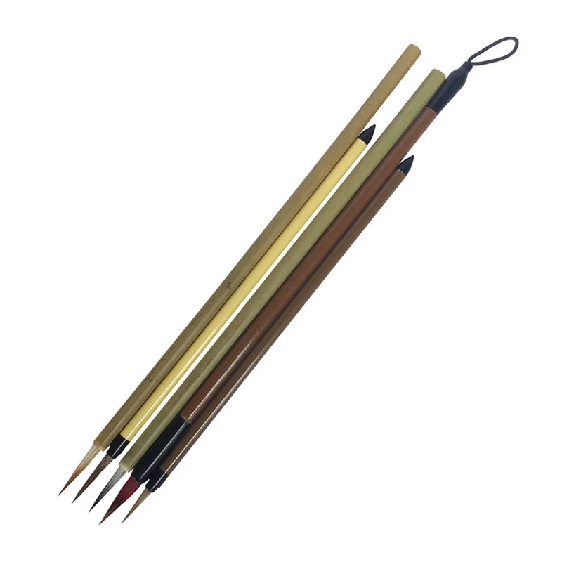 

5Pcs Chinese Brush Detail Paint Brush for Ink Paintings Outlining